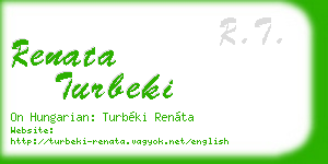 renata turbeki business card